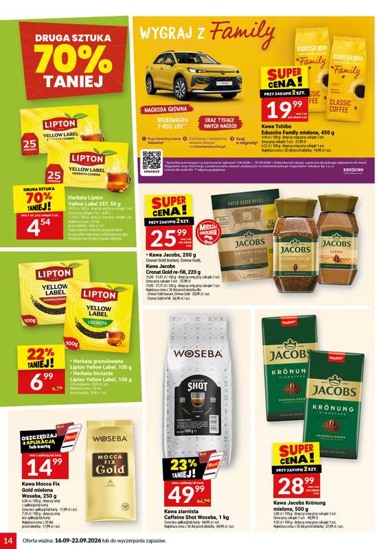 Twój Market - gazetka promocyjna Gazetka od środy 16.09 do wtorku 22.09 - strona 14