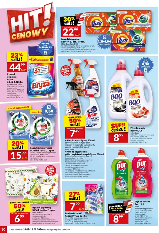 Twój Market - gazetka promocyjna Gazetka od środy 16.09 do wtorku 22.09 - strona 30