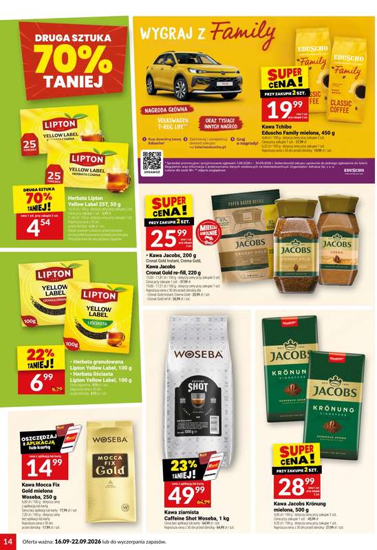 Twój Market - gazetka promocyjna Gazetka od środy 16.09 do wtorku 22.09 - strona 14
