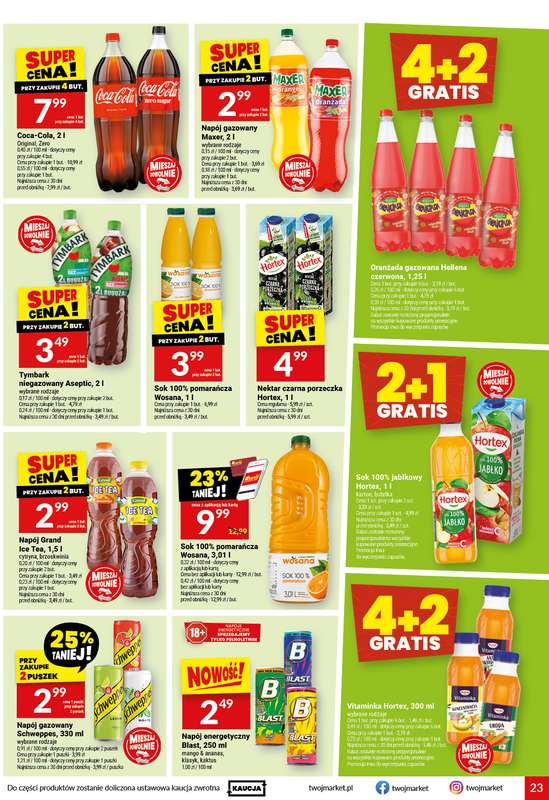 Twój Market - gazetka promocyjna Gazetka od środy 16.09 do wtorku 22.09 - strona 23