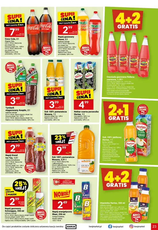 Twój Market - gazetka promocyjna Gazetka od środy 16.09 do wtorku 22.09 - strona 23