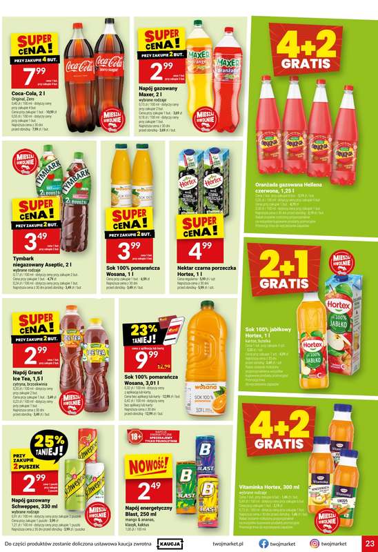 Twój Market - gazetka promocyjna Gazetka od środy 16.09 do wtorku 22.09 - strona 23