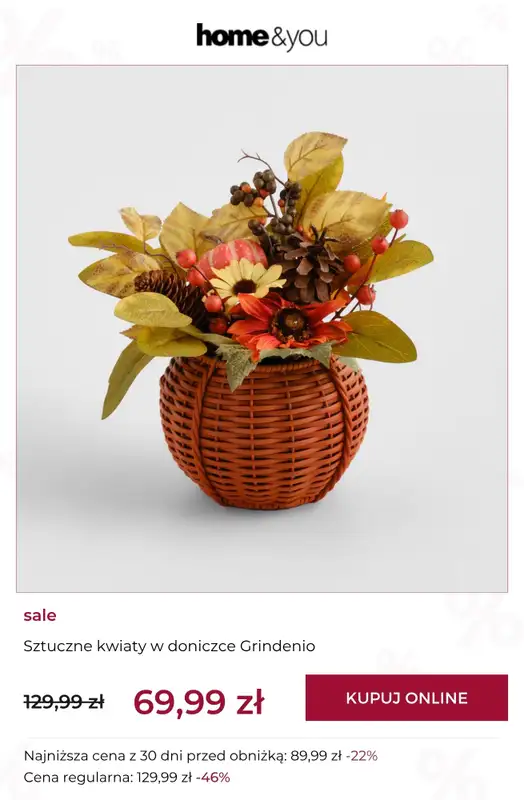 home&you - gazetka promocyjna SALE: kolekcje jesienne od wtorku 15.09 do wtorku 22.09 - strona 4