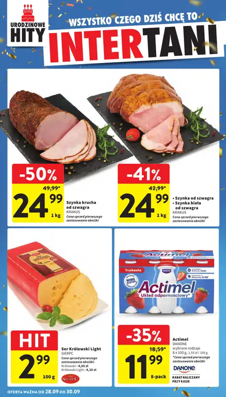 Intermarche - gazetka promocyjna Gazetka od czwartku 24.09 do środy 30.09 - strona 46