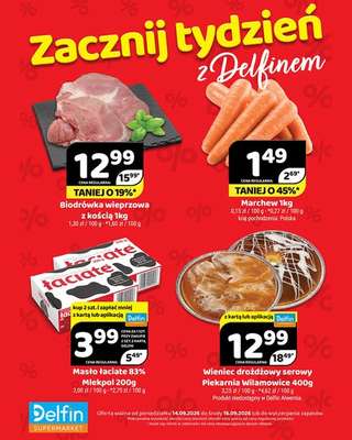 Delfin - gazetka promocyjna Codzienne hity dnia od wtorku 15.09 do środy 16.09