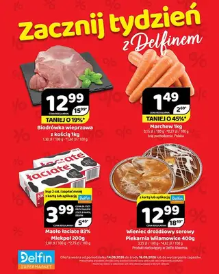 Delfin - gazetka promocyjna Codzienne hity dnia od wtorku 15.09 do środy 16.09