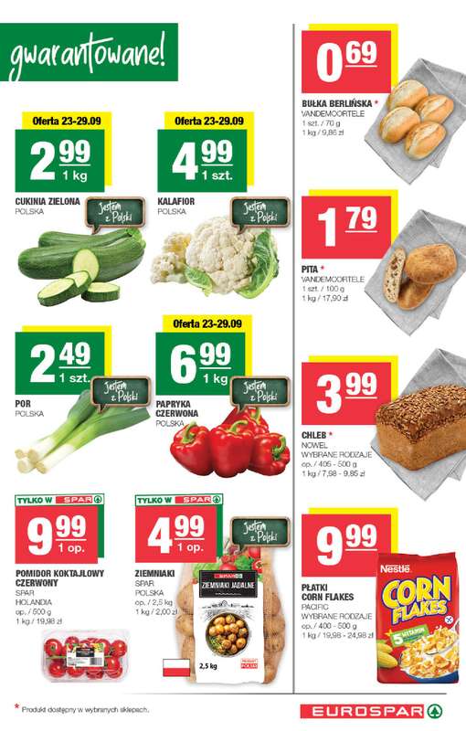 SPAR - gazetka promocyjna Gazetka Eurospar od środy 23.09 do niedzieli 04.10 - strona 3