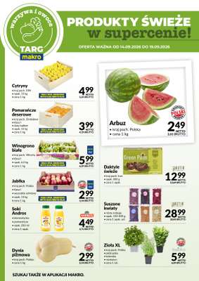 Makro - gazetka promocyjna Targ MAKRO - oferta świeża w super cenach! od wtorku 15.09 do soboty 19.09 - strona 5