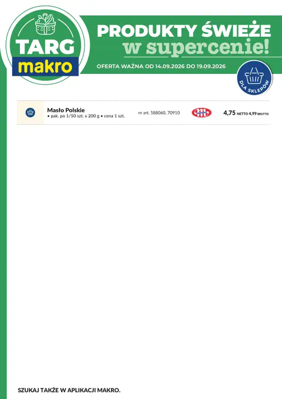 Makro - gazetka promocyjna Targ MAKRO - oferta świeża w super cenach! od wtorku 15.09 do soboty 19.09 - strona 8