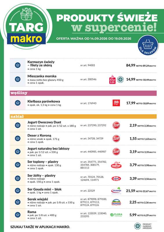 Makro - gazetka promocyjna Targ MAKRO - oferta świeża w super cenach! od wtorku 15.09 do soboty 19.09 - strona 7