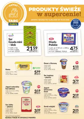 Makro - gazetka promocyjna Targ MAKRO - oferta świeża w super cenach! od wtorku 15.09 do soboty 19.09