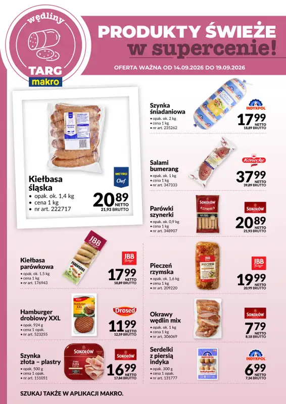 Makro - gazetka promocyjna Targ MAKRO - oferta świeża w super cenach! od wtorku 15.09 do soboty 19.09 - strona 3
