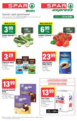 SPAR - gazetka promocyjna Gazetka Spar Mini od środy 23.09 do niedzieli 04.10