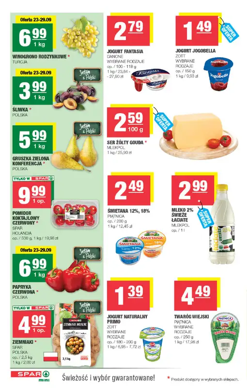 SPAR - gazetka promocyjna Gazetka Spar Mini od środy 23.09 do niedzieli 04.10 - strona 2