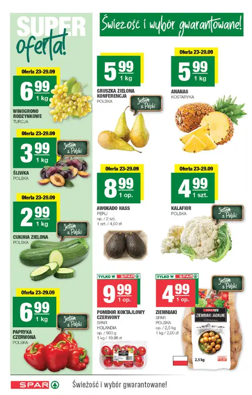 SPAR - gazetka promocyjna Gazetka Spar od środy 23.09 do niedzieli 04.10 - strona 2