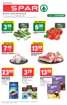 SPAR - gazetka promocyjna Gazetka Spar od środy 23.09 do niedzieli 04.10
