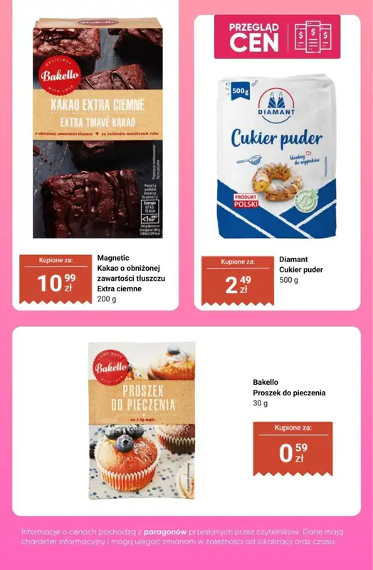Biedronka - gazetka promocyjna Produkty do wypieków - przegląd cen   - strona 3