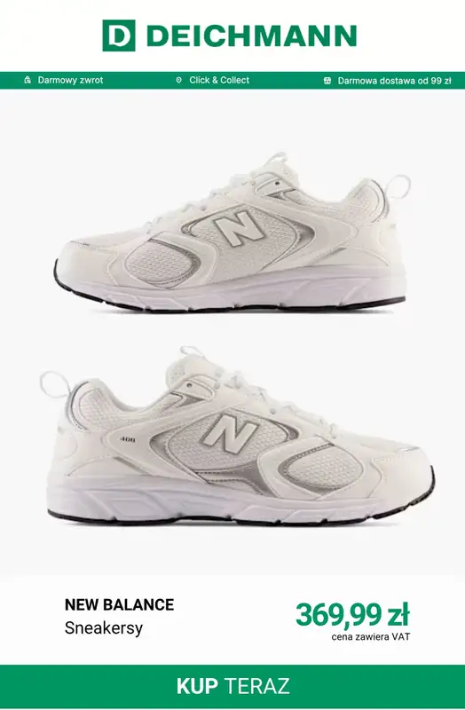 Deichmann - gazetka promocyjna Sneakersy damskie New Balance od środy 16.09  - strona 5