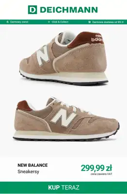 Deichmann - gazetka promocyjna Sneakersy damskie New Balance od środy 16.09  - strona 9