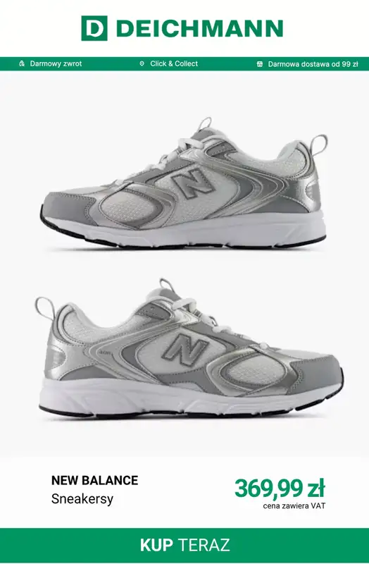 Deichmann - gazetka promocyjna Sneakersy damskie New Balance od środy 16.09  - strona 3