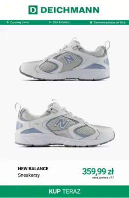 Deichmann - gazetka promocyjna Sneakersy damskie New Balance od środy 16.09  - strona 6