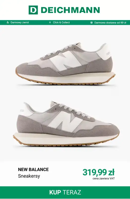 Deichmann - gazetka promocyjna Sneakersy damskie New Balance od środy 16.09  - strona 7