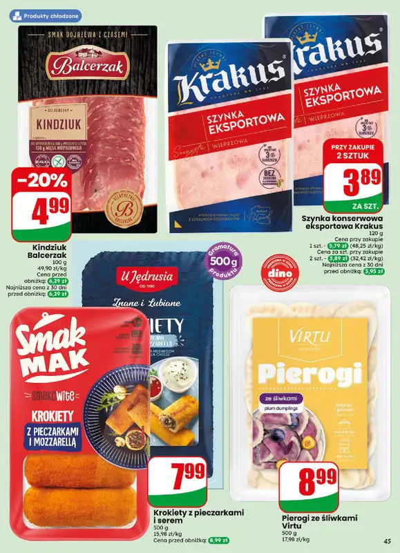 Dino - gazetka promocyjna Gazetka 38 / 2026 od środy 16.09 do wtorku 22.09 - strona 45