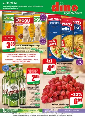 Dino - gazetka promocyjna Gazetka 38 / 2026 od środy 16.09 do wtorku 22.09