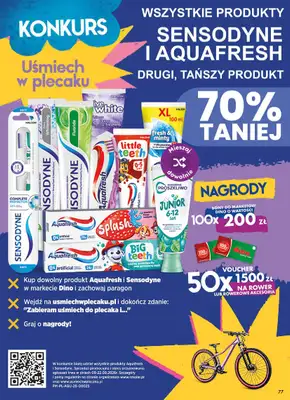 Dino - gazetka promocyjna Gazetka 38 / 2026 od środy 16.09 do wtorku 22.09 - strona 77