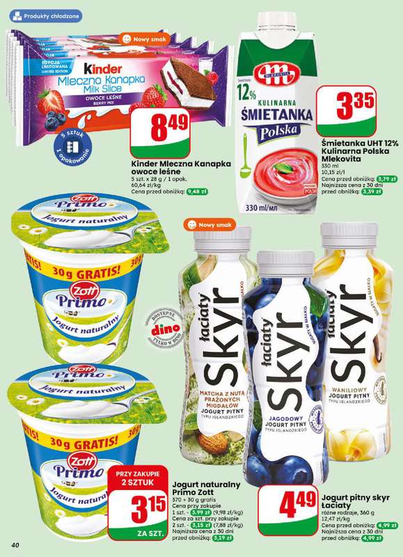 Dino - gazetka promocyjna Gazetka 38 / 2026 od środy 16.09 do wtorku 22.09 - strona 40