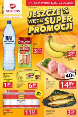 Selgros - gazetka promocyjna Jeszcze więcej super promocji! od czwartku 17.09 do środy 23.09