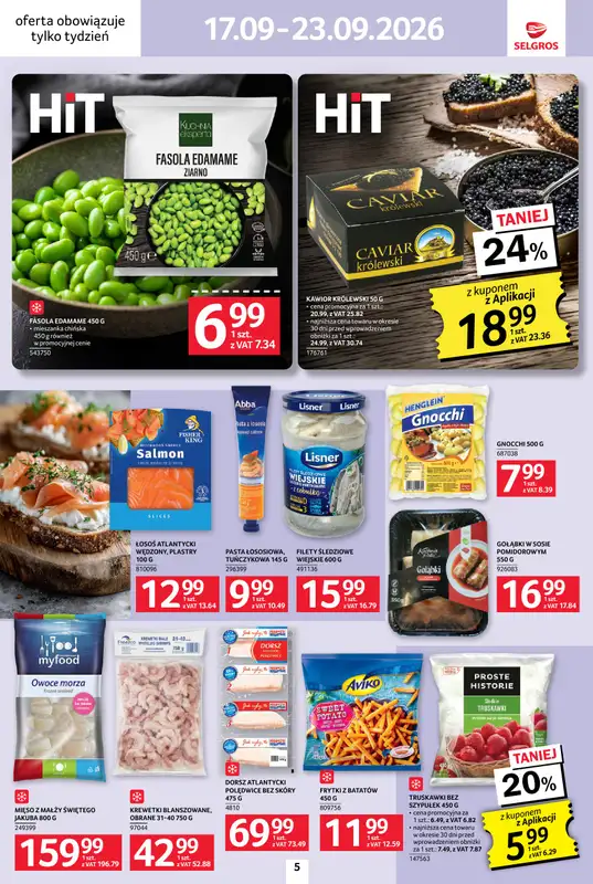 Selgros - gazetka promocyjna Jeszcze więcej super promocji! od czwartku 17.09 do środy 23.09 - strona 5