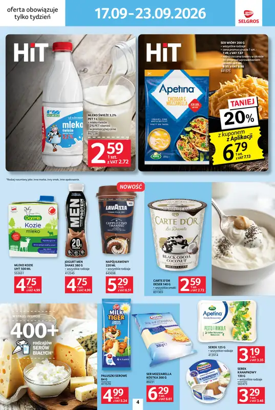 Selgros - gazetka promocyjna Jeszcze więcej super promocji! od czwartku 17.09 do środy 23.09 - strona 4