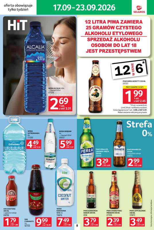 Selgros - gazetka promocyjna Jeszcze więcej super promocji! od czwartku 17.09 do środy 23.09 - strona 8