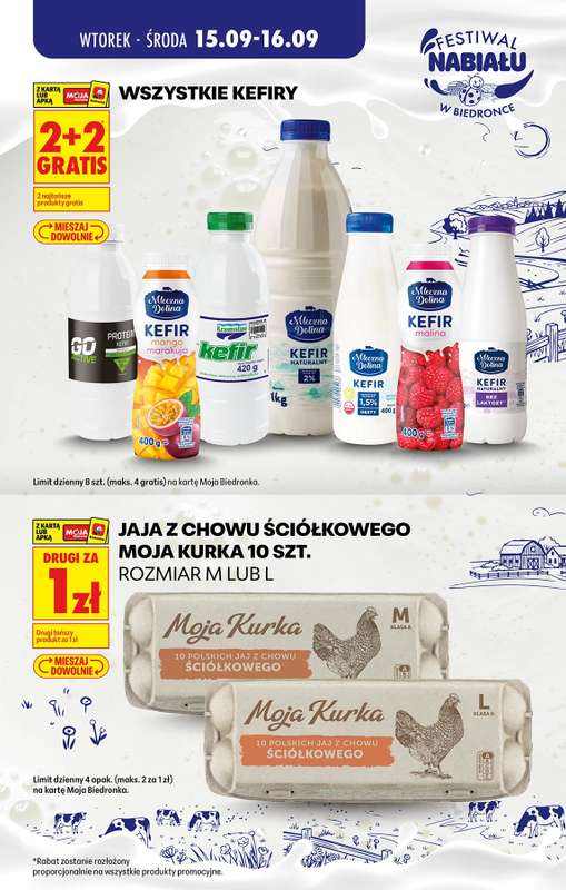 Biedronka - gazetka promocyjna Festiwal nabiału od wtorku 15.09 do soboty 19.09 - strona 3