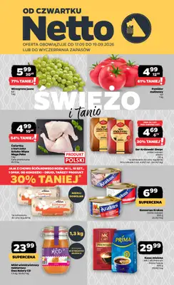Netto - gazetka promocyjna Gazetka Spożywcza od czwartku 17.09 do soboty 19.09