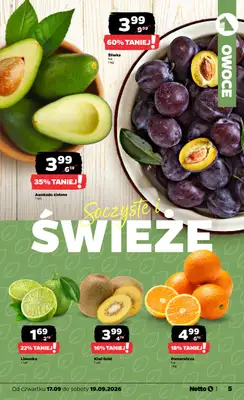 Netto - gazetka promocyjna Gazetka Spożywcza od czwartku 17.09 do soboty 19.09 - strona 5