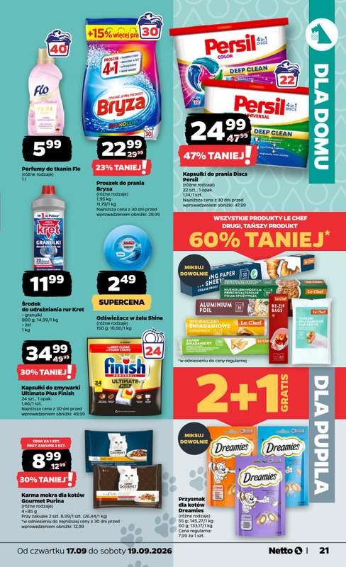 Netto - gazetka promocyjna Gazetka Spożywcza od czwartku 17.09 do soboty 19.09 - strona 21