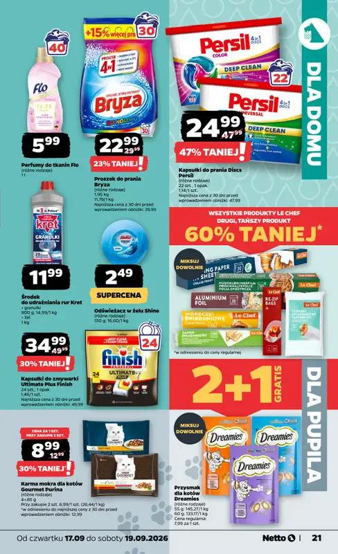 Netto - gazetka promocyjna Gazetka Spożywcza od czwartku 17.09 do soboty 19.09 - strona 21