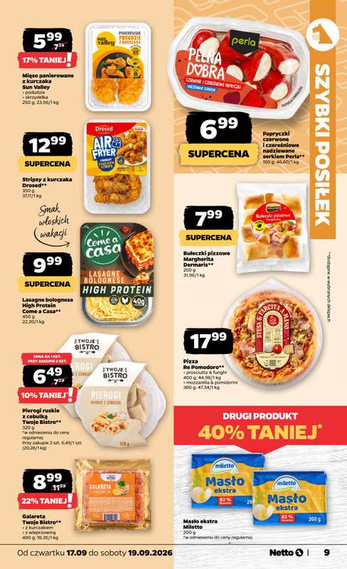 Netto - gazetka promocyjna Gazetka Spożywcza od czwartku 17.09 do soboty 19.09 - strona 9