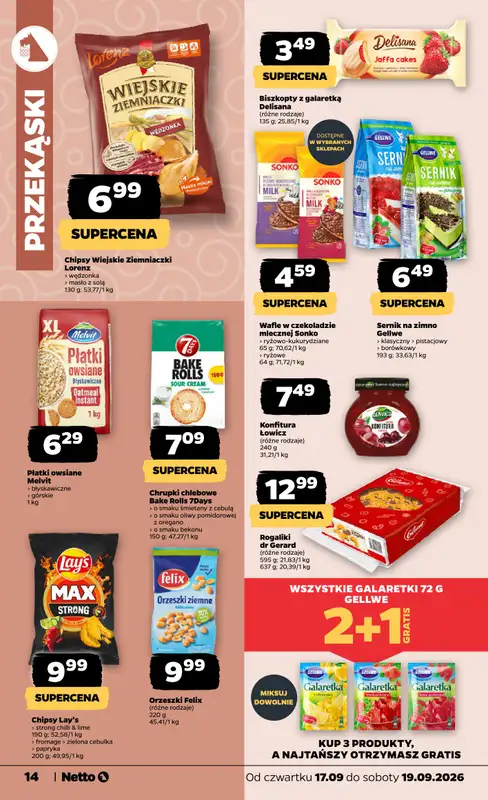 Netto - gazetka promocyjna Gazetka Spożywcza od czwartku 17.09 do soboty 19.09 - strona 14