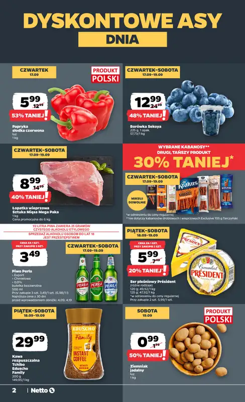 Netto - gazetka promocyjna Gazetka Spożywcza   - strona 2