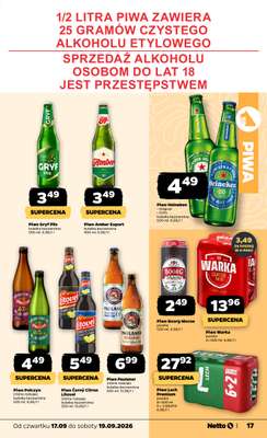 Netto - gazetka promocyjna Gazetka Spożywcza od czwartku 17.09 do soboty 19.09 - strona 17