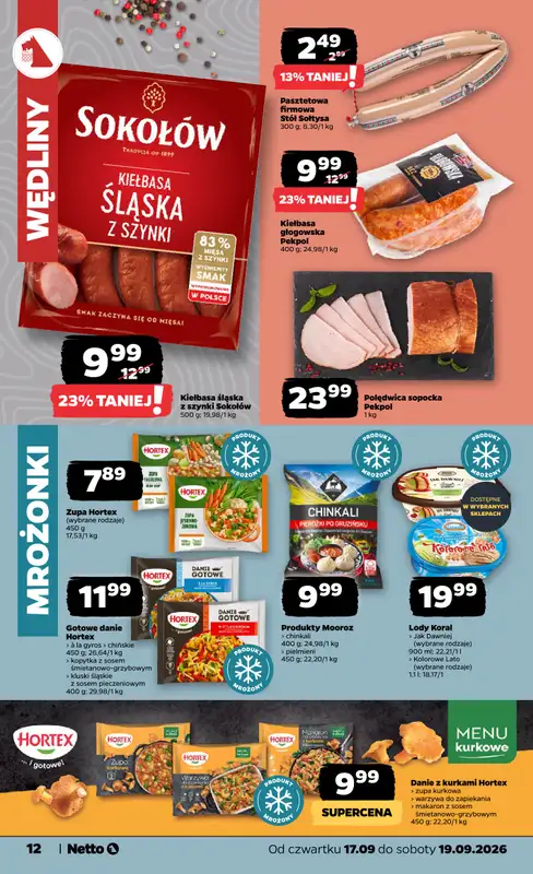 Netto - gazetka promocyjna Gazetka Spożywcza od czwartku 17.09 do soboty 19.09 - strona 12