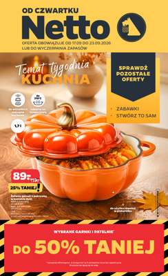 Netto - gazetka promocyjna Inspiracje tygodnia Kuchnia od czwartku 17.09 do środy 23.09