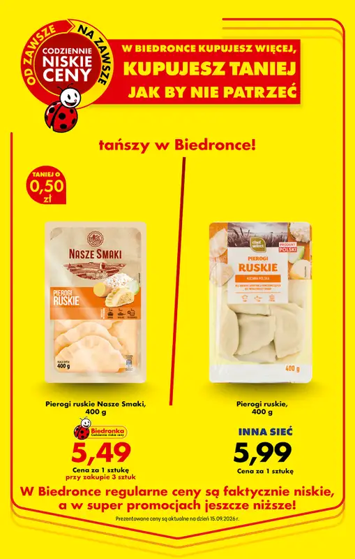 Biedronka - gazetka promocyjna Od poniedziałku od poniedziałku 14.09 do soboty 19.09 - strona 5