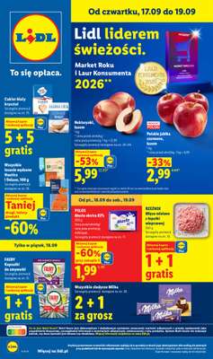 Lidl - gazetka promocyjna Oferta od czwartku od czwartku 17.09 do soboty 19.09