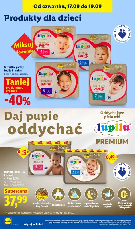 Lidl - gazetka promocyjna Oferta od czwartku od czwartku 17.09 do soboty 19.09 - strona 84