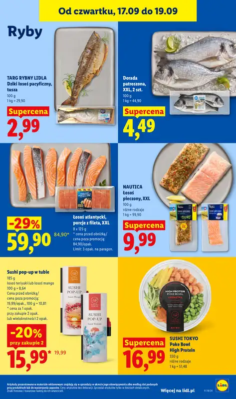 Lidl - gazetka promocyjna Oferta od czwartku od czwartku 17.09 do soboty 19.09 - strona 61