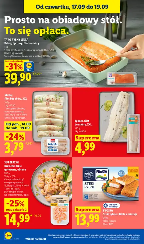 Lidl - gazetka promocyjna Oferta od czwartku od czwartku 17.09 do soboty 19.09 - strona 60